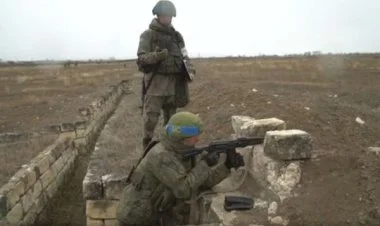 Ruslar Qarabağda hərbi təlim keçirir VİDEO