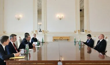 İlham Əliyev Almaniya dövlət nazirini qəbul etdi