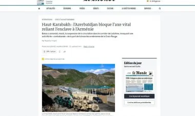 BQXK “Le Monde” qəzetinə ikibaşlı cavab verdi