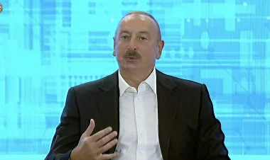 İlham Əliyev Şuşada Qlobal Media Forumunda çıxışı VİDEO