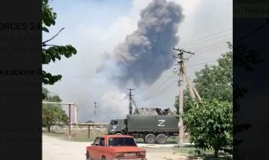 Krımda silah-sürsat anbarı və aerodrom partladılıb