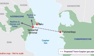 Aşqabad Transxəzər qaz kəmərinin tikintisinə maneə görmür