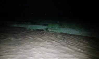 Güclü yağışdan sonra Goranboya sel gəlib