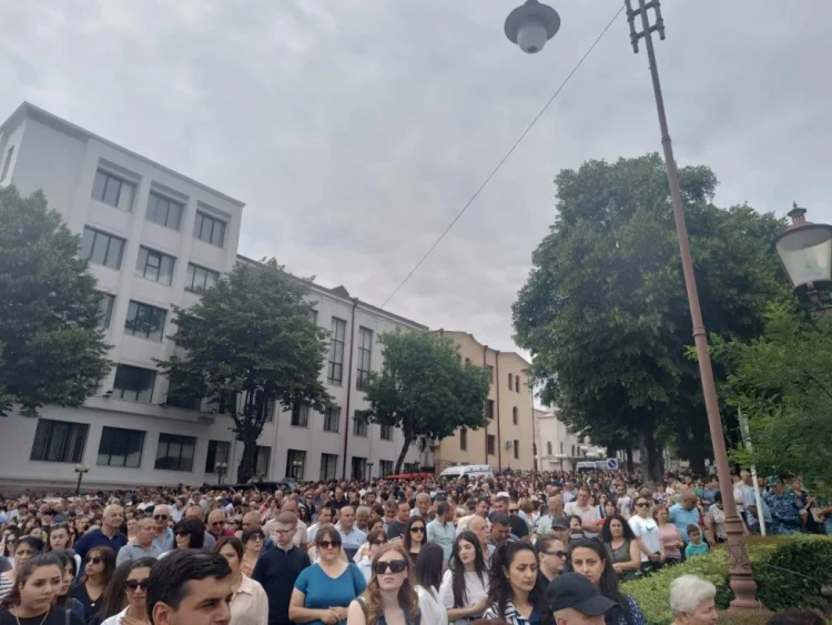 Separatçıılar Xankəndidə yürüş təşkil edib FOTO