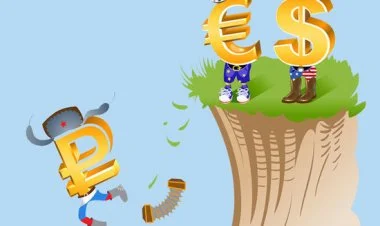 Rus rublunun məzənnəsi dollara və avroya nisbətən çökdü