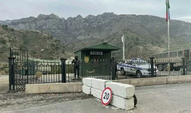 Ağdam-Xankəndi yolundakı polis postuna işıq çəkildi