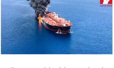 İran sahillərində tanker yanıb