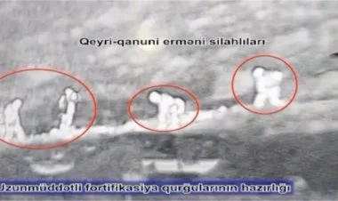 Erməni quldurları uzunmüddətli fortifikasiya qurğuları tikir