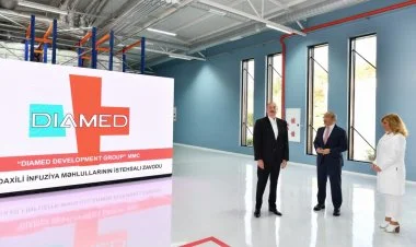 Bakıda "Diamed" dərman istehsalı zavodu açıldı FOTO