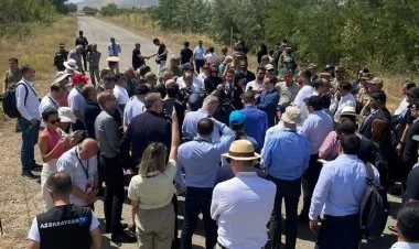 Xarici diplomatlar Ağdam-Xankəndi yolunda olublar