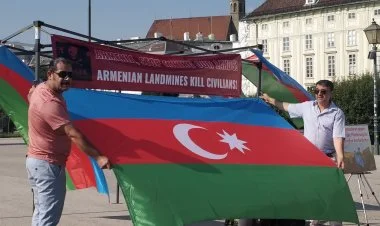 Vyananın mərkəzində Azərbaycan icmasının etiraz aksiyası