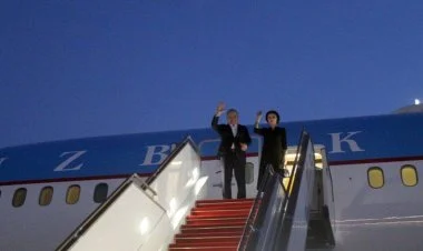 Şavkat Mirziyoyevin Azərbaycana səfəri başa çatıb