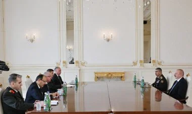 İlham Əliyev Türkiyənin milli müdafiə nazirini qəbul edib