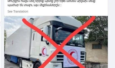 Ermənilər Qızıl Aypara Cəmiyyətinin yardımını qəbul etmir