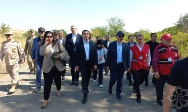 Xarici diplomatlar Ağdam-Əsgəran-Xankəndi yolunda FOTO