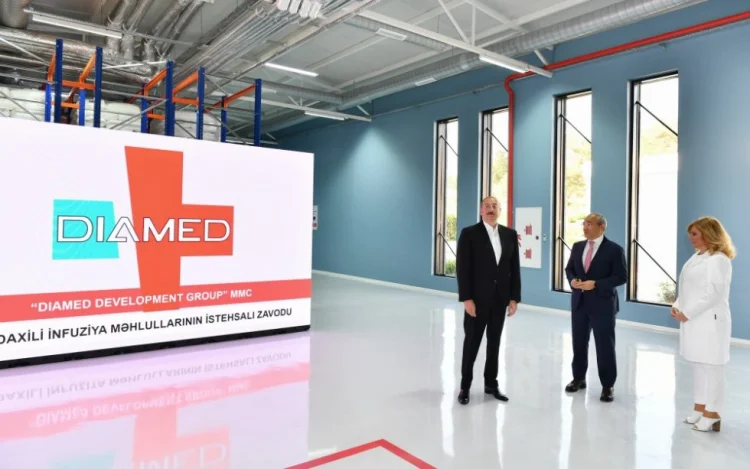 Bakıda "Diamed" dərman istehsalı zavodu açıldı FOTO