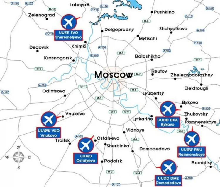 Moskva hava limanlarında 90-dan çox reys gecikir