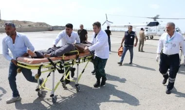 Laçında ağır yol qəzası, yaralılar Bakıya təxliyə edilib