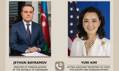 Ceyhun Bayramovun Yuri Kim ilə telefon danışığı