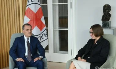 Ceyhun Bayramov BQXK-nin prezidenti ilə görüşdü