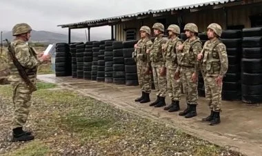 Azad edilmiş ərazilərdə döyüş növbətçiliyi  VİDEO