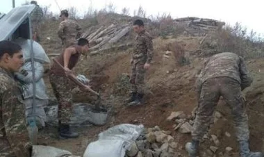 Ermənilər Ağdam tərəfdə yenə səngər qazmaq istəyiblər