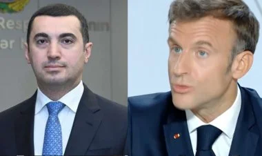 Ayxan Hacızadə Makronun səsləndirdiyi fikirləri ifşa edib