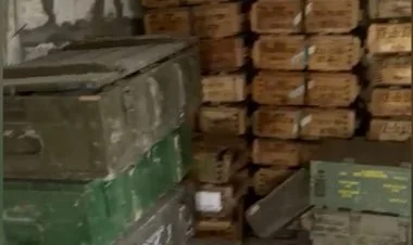 Qarabağda mülki tikililərdən silah-sursat çıxır VİDEO