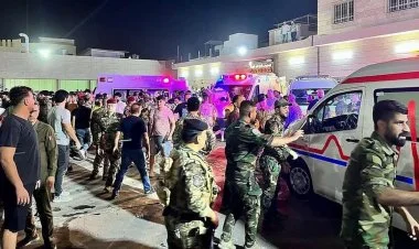 İraqda toyda baş verən yanğın nəticəsində azı 120 nəfər ölüb