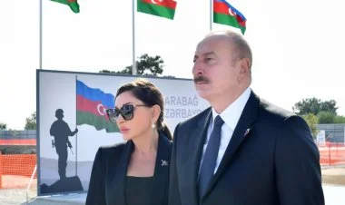 Prezident və xanımı Zəfər Parkında olub VİDEO/FOTO