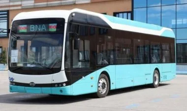 İlk elektriklə işləyən avtobus marşrut xəttinə buraxılıb