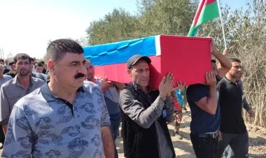 İtkin düşən daha bir hərbçinin nəşi Salyanda dəfn edildi