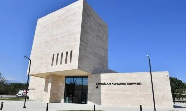 Zəngilan Konqres Mərkəzinin tikilmə anları nümayiş olundu