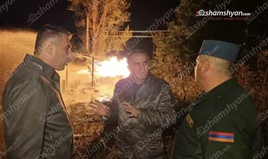 Ermənistanda yanacaqdoldurma məntəqəsi partladı FOTO