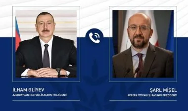 Şarl Mişel İlham Əliyevə zəng edib