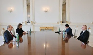 İlham Əliyev  Ersin Tatarı qəbul edib