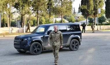 İlham Əliyev Xocavənd şəhərində olub FOTO