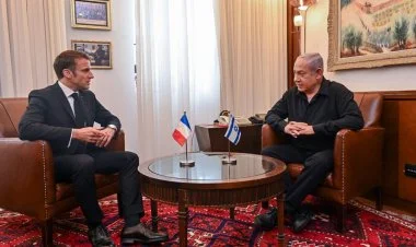 Makron Netanyahu ilə görüşdü