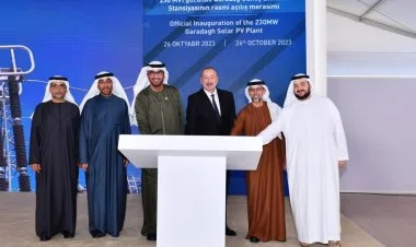 Qaradağ Günəş Elektrik Stansiyasının rəsmi açılışı olub