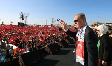 Türkiyədə "Böyük Fələstin mitinqi" VİDEO