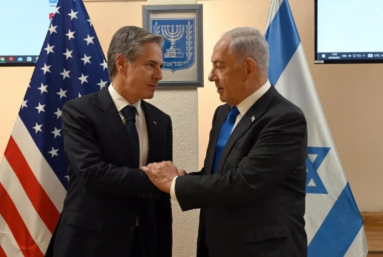 Blinken Netanyahu ilə görüşdü FOTO