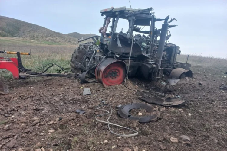 Tərtərdə mina partladı, traktorçu yaralandı