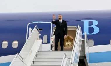 İlham Əliyevin Qazaxıstana səfəri başa çatdı FOTO