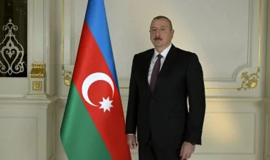 İlham Əliyev Dövlət Bayrağı Günü ilə bağlı paylaşım edib