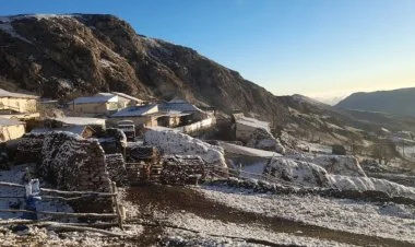 Qubanın yüksək dağlıq ərazilərinə qar yağıb FOTO