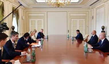 İlham Əliyev ATƏT PA-nın prezidentini qəbul edib