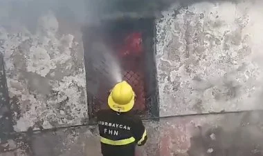 Yanğınsöndürənlər yanğın zamanı bir qutu qızıl tapıb
