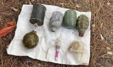 Bakıda əl qumbaraları və partladıcılar aşkarlandı VİDEO