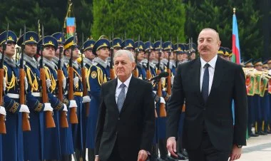 İraq Prezidenti Bakıda səfərdədir FOTO/VİDEO