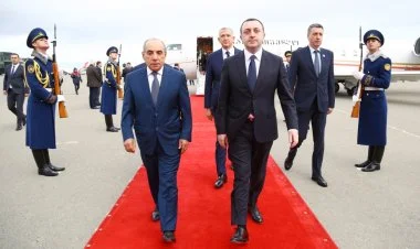 Qaribaşvili Azərbaycana gəlib FOTO
